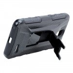 Wholesale ZTE Prestige N9132 Armor Holster Combo Belt Clip Case (Black)